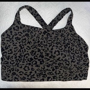 Like new large leopard print athleta sports bra